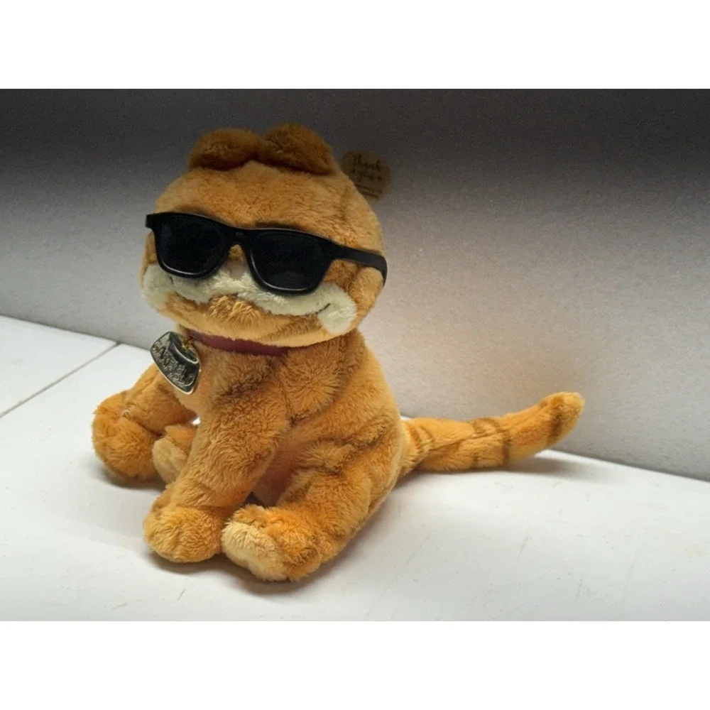 TY Beanie Baby Cool Cat‎ Garfield  Sunglasses Stuffed Animal Plush 2004 No Tag